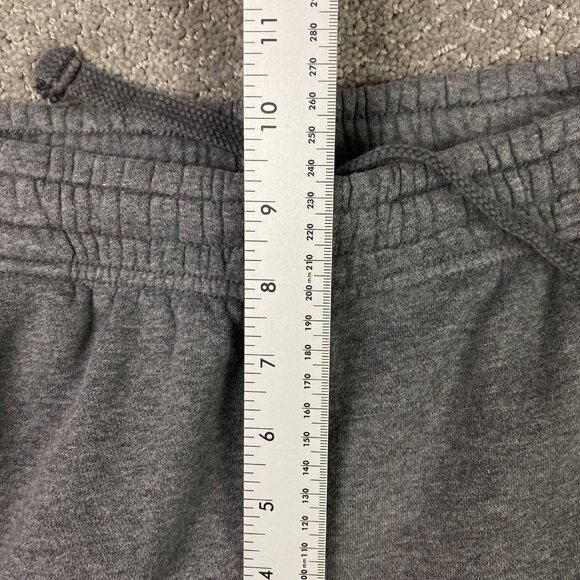 Nike Sweatpants Men's Medium Gray Sportswear Club Fleece Straight Leg Open Hem - Picture 11 of 14